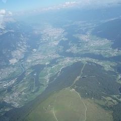Flugwegposition um 15:12:59: Aufgenommen in der Nähe von Gemeinde Inzing, Österreich in 2623 Meter